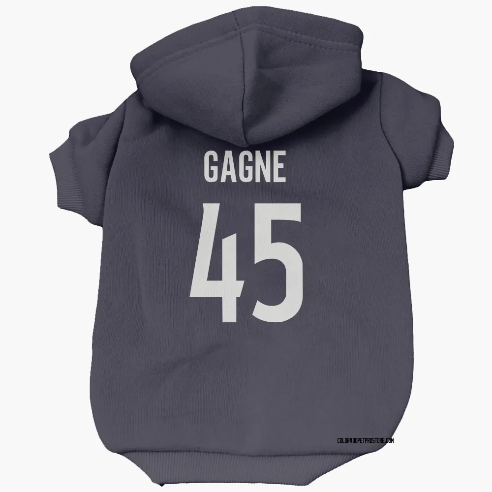 Colorado Avalanche Alex Gagne Navy Pet Hoodie for Dog & Cat