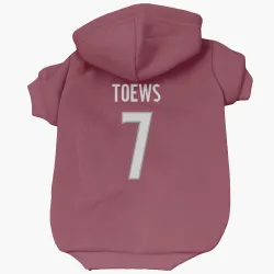 Colorado Avalanche Devon Toews Burgundy Pet Hoodie for Dog & Cat