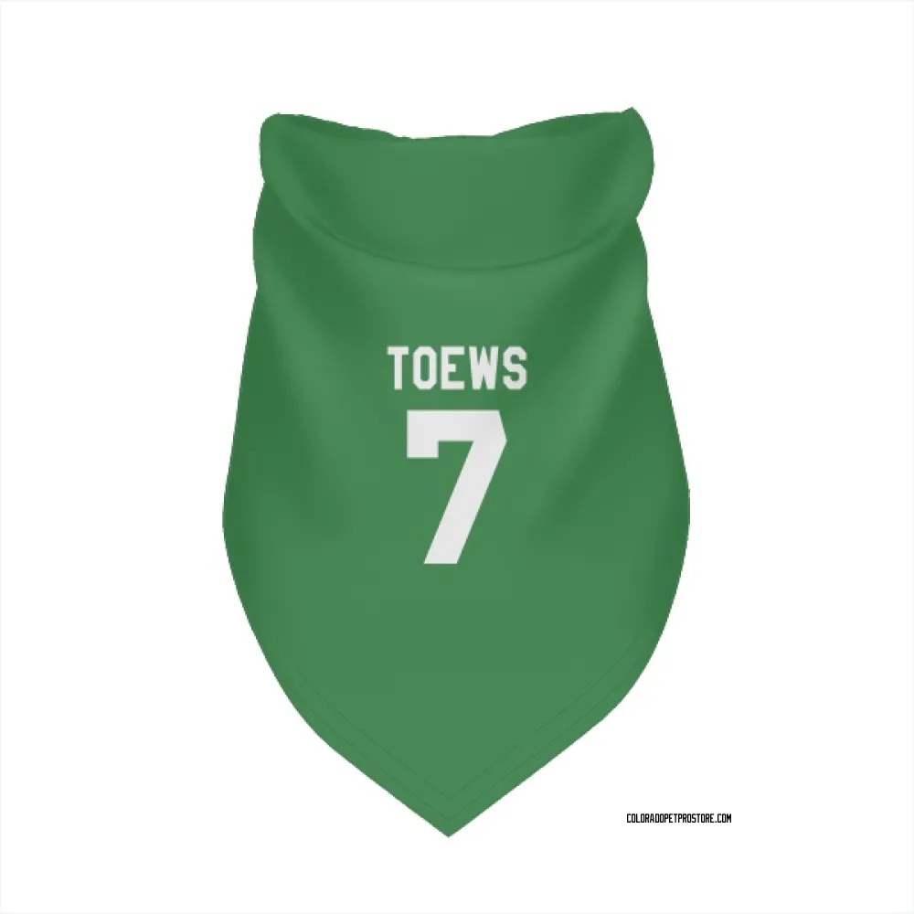Colorado Avalanche Devon Toews Green Pet Bandana for Dog & Cat
