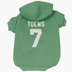 Colorado Avalanche Devon Toews Green Pet Hoodie for Dog & Cat