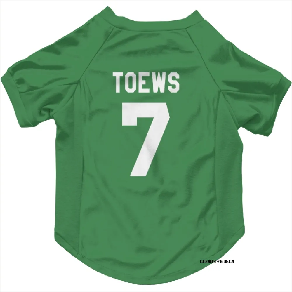 Colorado Avalanche Devon Toews Green Pet Jersey for Dog & Cat