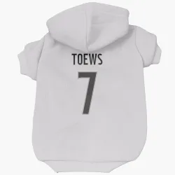 Colorado Avalanche Devon Toews White Pet Hoodie for Dog & Cat