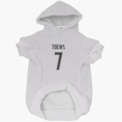Colorado Avalanche Devon Toews White Pet Hoodie for Dog & Cat