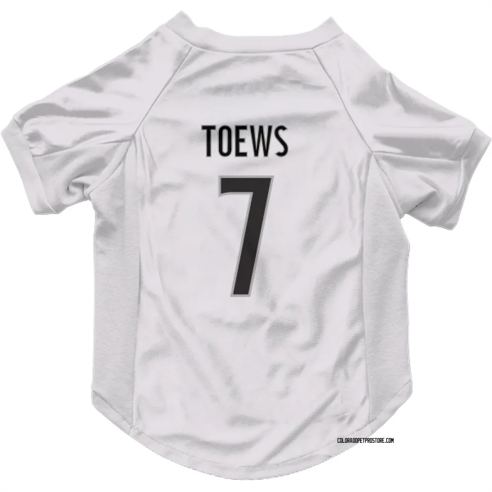 Colorado Avalanche Devon Toews White Pet Jersey for Dog & Cat