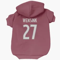 Colorado Avalanche John Wensink Burgundy Pet Hoodie for Dog & Cat