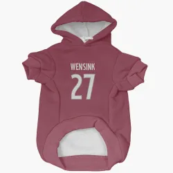 Colorado Avalanche John Wensink Burgundy Pet Hoodie for Dog & Cat