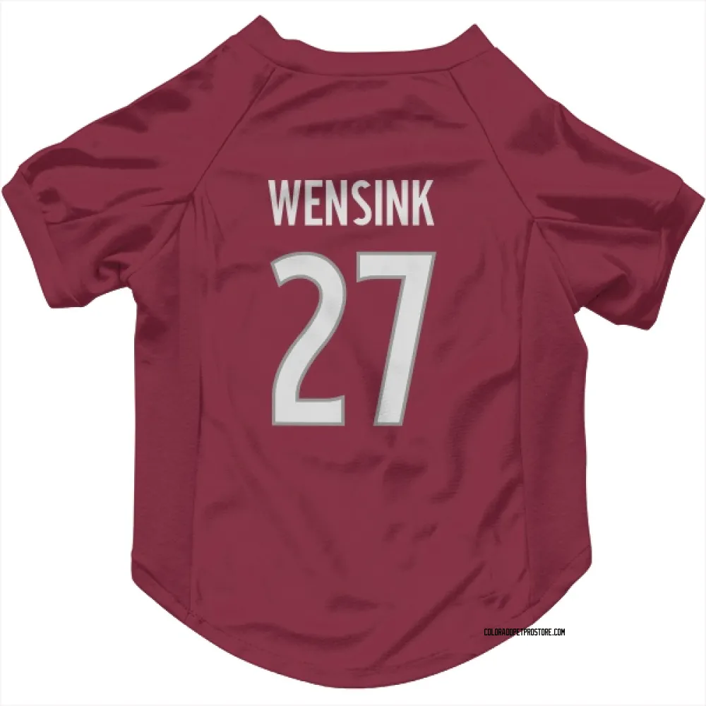 Colorado Avalanche John Wensink Burgundy Pet Jersey for Dog & Cat
