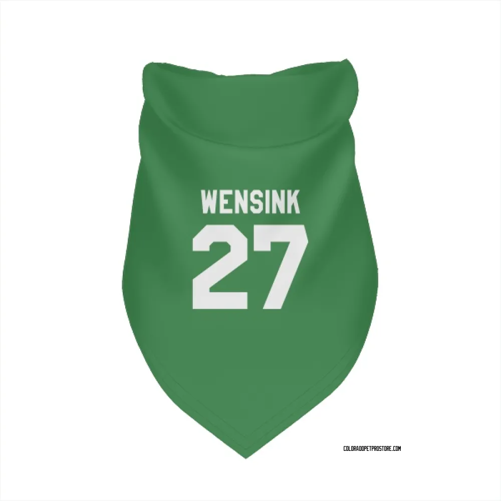 Colorado Avalanche John Wensink Green Pet Bandana for Dog & Cat