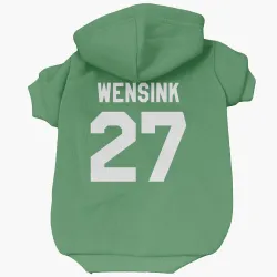 Colorado Avalanche John Wensink Green Pet Hoodie for Dog & Cat