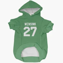 Colorado Avalanche John Wensink Green Pet Hoodie for Dog & Cat