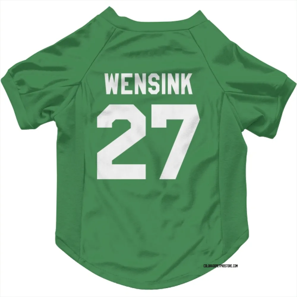 Colorado Avalanche John Wensink Green Pet Jersey for Dog & Cat