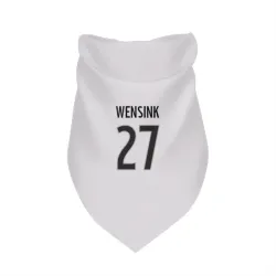 Colorado Avalanche John Wensink White Pet Bandana for Dog & Cat