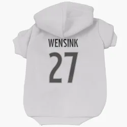 Colorado Avalanche John Wensink White Pet Hoodie for Dog & Cat