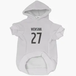 Colorado Avalanche John Wensink White Pet Hoodie for Dog & Cat