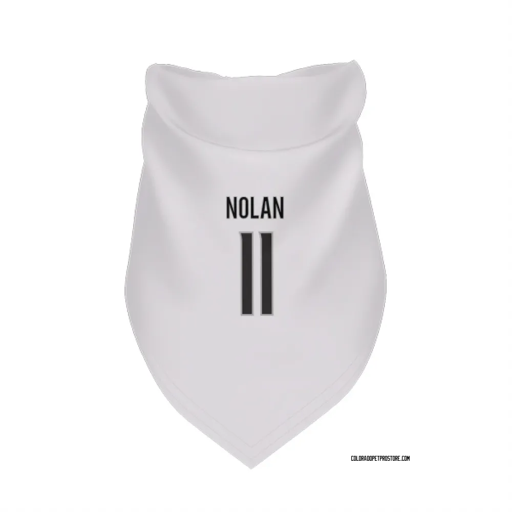 Colorado Avalanche Owen Nolan White Pet Bandana for Dog & Cat