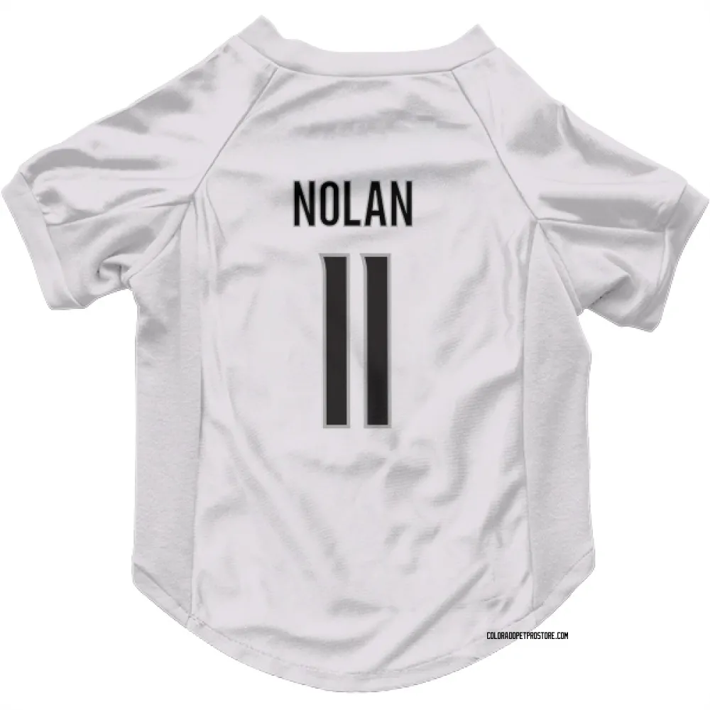 Colorado Avalanche Owen Nolan White Pet Jersey for Dog & Cat