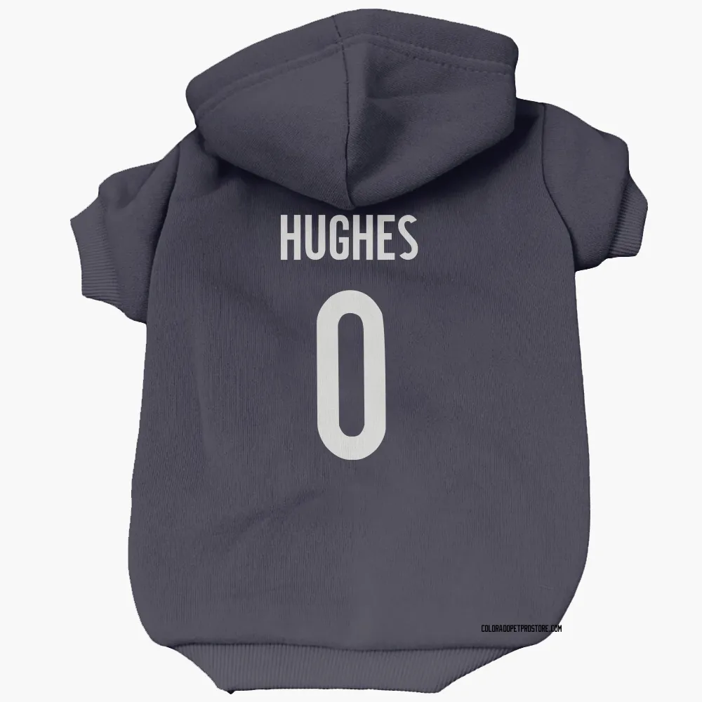 Colorado Avalanche T.J. Hughes Navy Pet Hoodie for Dog & Cat