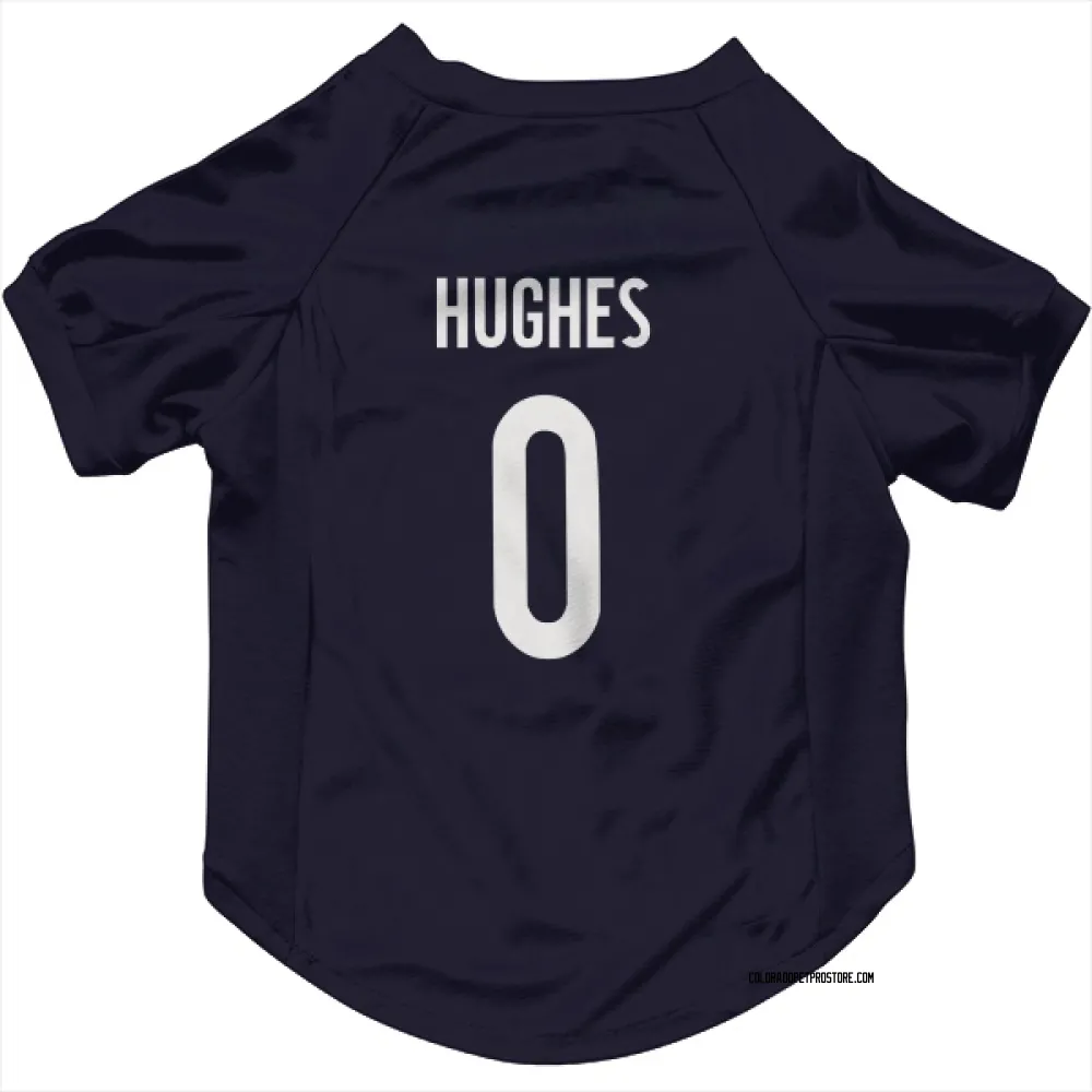 Colorado Avalanche T.J. Hughes Navy Pet Jersey for Dog & Cat