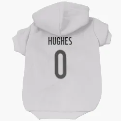 Colorado Avalanche T.J. Hughes White Pet Hoodie for Dog & Cat