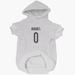 Colorado Avalanche T.J. Hughes White Pet Hoodie for Dog & Cat